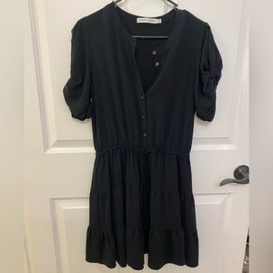 Rebecca Minkoff black mini dress - tie at waist